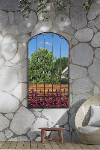 Metal rustic large arched - rustic,