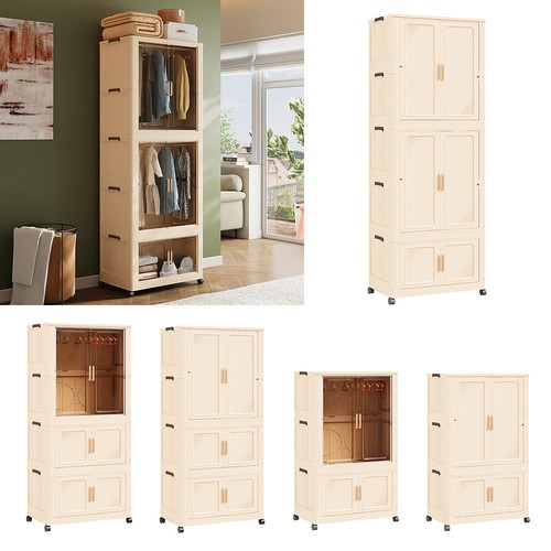 Folding wardrobe closet - wardrobe,