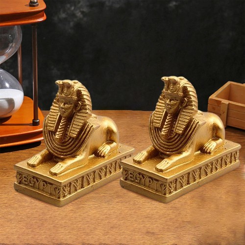 2pcs sphinx statues - statues, egyptian