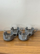 Vintage set of 4 , 1970’s Jaj / Pyrex drink up cups, VW Camper van, Retro VGC