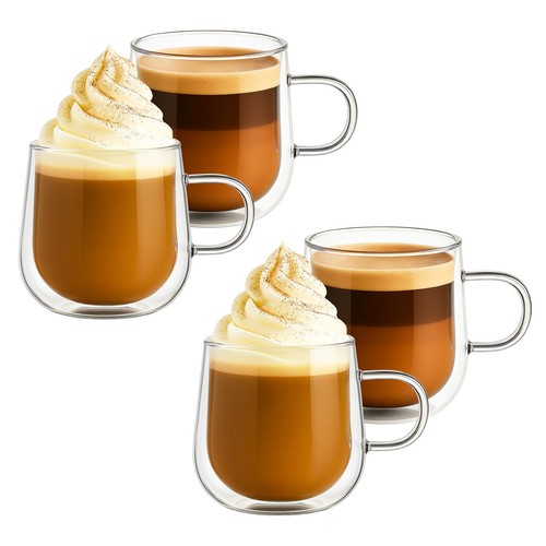 Glass coffee cups - cups, set