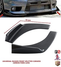 UNIVERSAL FRONT BUMPER EXTENSION ROCKER SPLITTER CARBON FIBRE LOOK 78CM-SMT