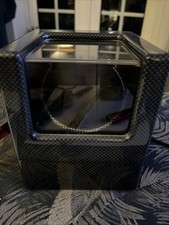 Automatic Single Watch Winder Box with Quiet Motor Black/Carbon fibre