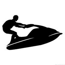 Jetski Standup - Decal Sticker - Multiple Colors & Sizes - ebn7102
