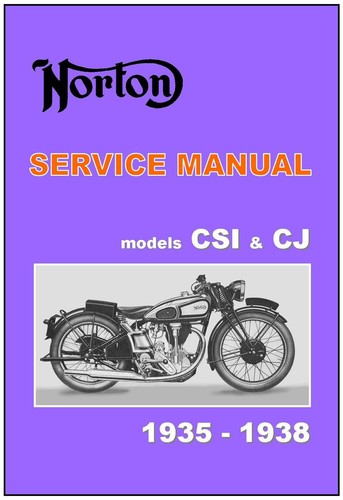 Norton workshop manual cs1 - cs1, &