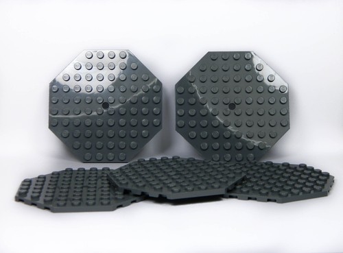 Lego large plates - lego, octagonal