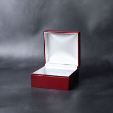 SNAP SHUT RED WATCH BOX FOR OMEGA, CARTIER, ROLEX, SEIKO, LONGINES, SECRET SANTA