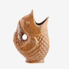 Orange Fish Vase Gluggle Jug