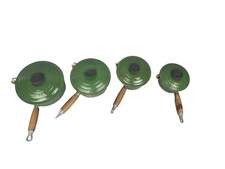 Le Creuset Green Saucepans 14,16, 18,20