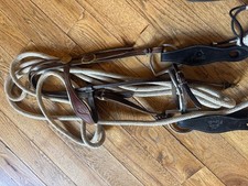 Used Parelli  bridle with slobber and horseman reins w/myler bit  xtra rein