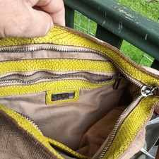 Leather shoulder bag by