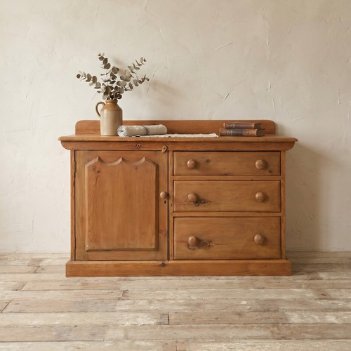 Antique pine sideboard rustic - antique,