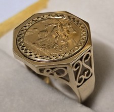 1893 Half Sovereign Gold Ring