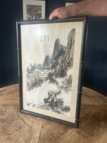 Bamboo framed chinese - bamboo, &