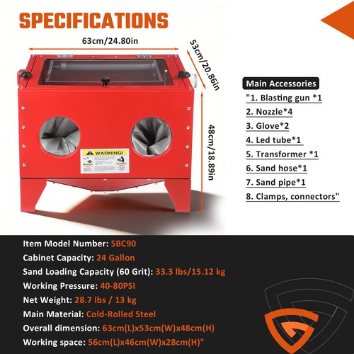 Gallons bench sandblast - 23.78,