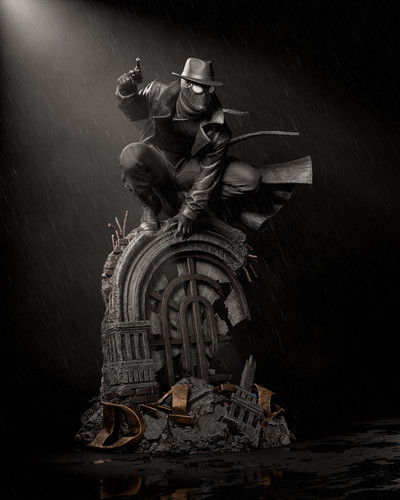 Spider noir ca3d - noir, 3d