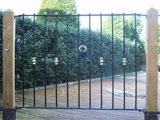 Made to measure, galvanised railings. Design RD7