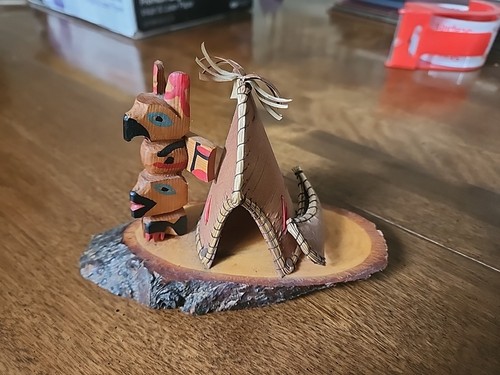 Vintage wooden canoe - vintage, teepee