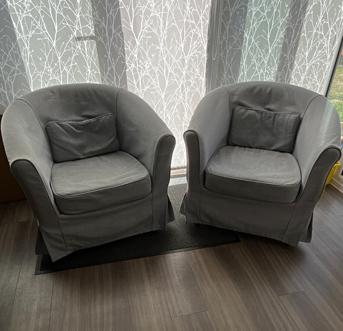 Two ikea tub chairs - ikea,