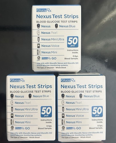 Glucorx nexus test strips - nexus,