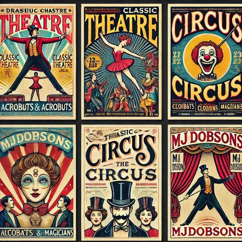 Theartre and circus - circus, posters