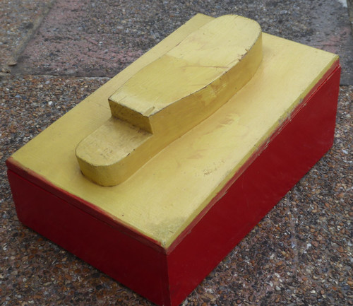 Vintage wooden shoe cleaning - vintage,