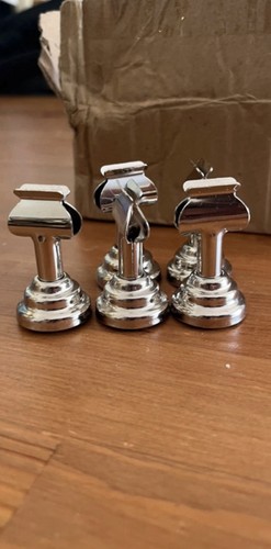 Silver table card holder - card,