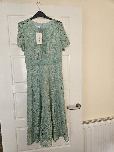 Green lace dress - green,