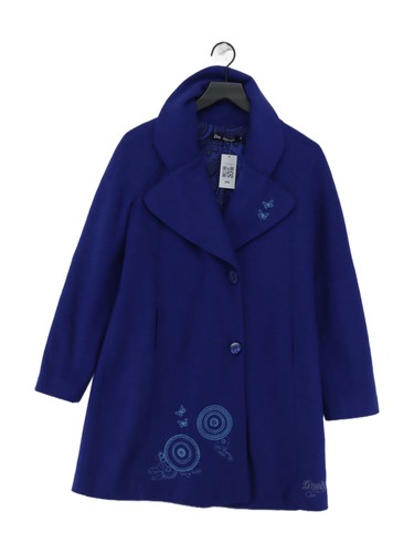 Desigual women coat blue - desigual,