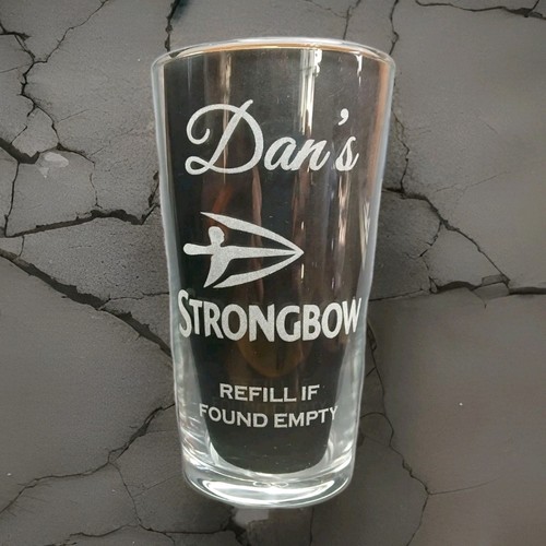 Personalised strongbow pint - personalised,