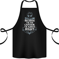 Sailing Captain Narrow Boat Barge Sailor Cotton Apron 100% Organic