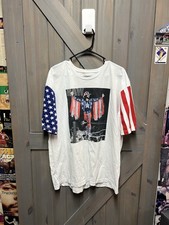 WWE Macho Man Randy Savage Mens Size XL T Shirt Short Sleeve American Flag USA