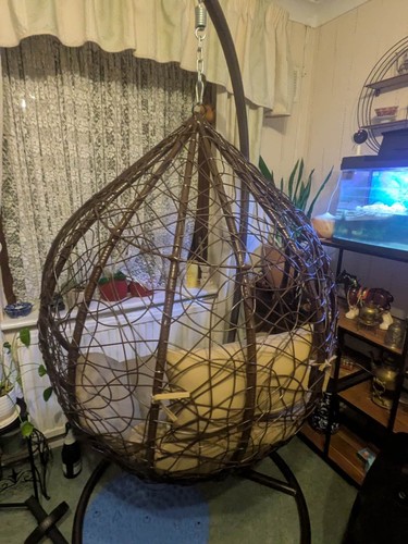 Hanging egg shaped cradle - ,