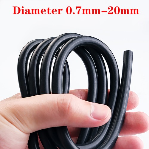 7mm 20mm black silicone - 0.7mm-20mm,