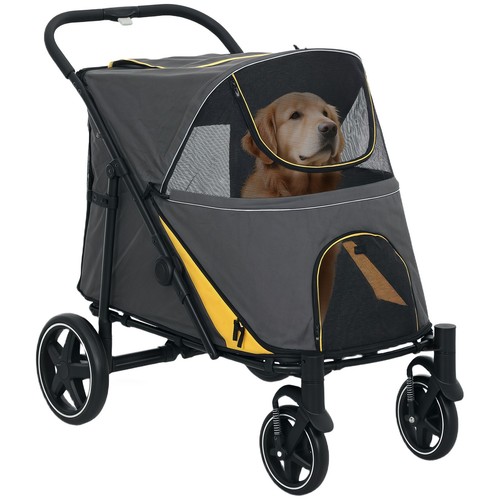 Pawhut foldable dog carriage - pawhut,