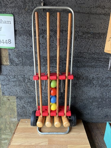 Vintage french lawn croquet - french,