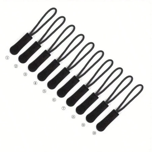 10pc zipper pulls detachable - pulls,