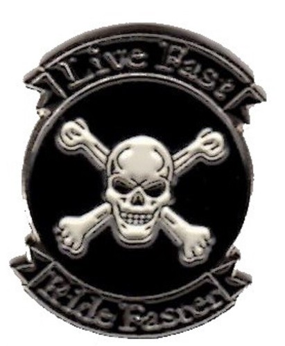 Live fast ride faster - live, pin