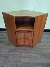 Mid Century Nathan Teak Corner Cabinet