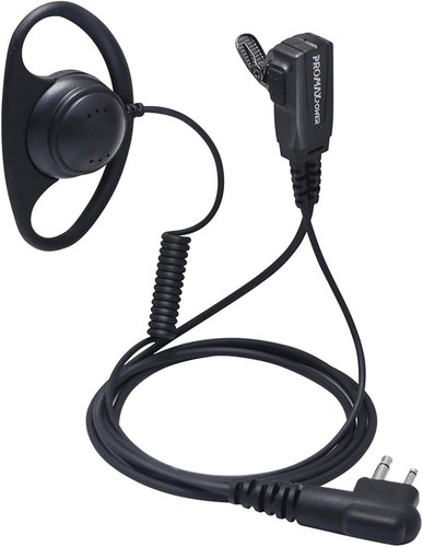 Pin radio earpiece - 2, (d-ring)