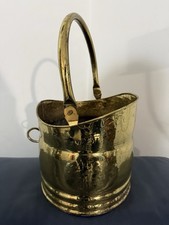 Vintage Brass Coal Scuttle