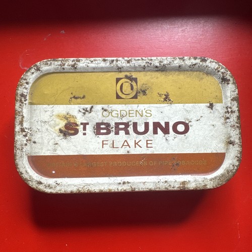 Vintage tobacco tin empty - vintage,