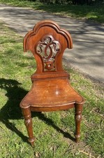 Antique 19th Century Victorian Mahogany Hall Chair Alexander Grant Liverpool