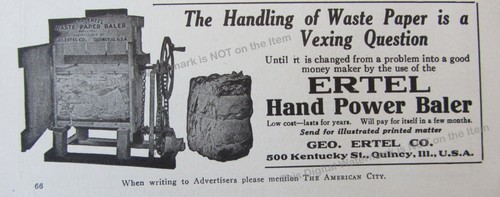1917 ertel hand - hand, waste