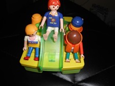 Playmobil  Green & Yellow Beach Pedalo Paddle Boat & 5 Figures