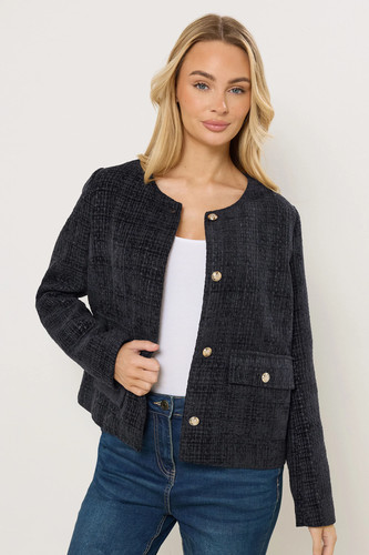 Women boucle button up - women's,