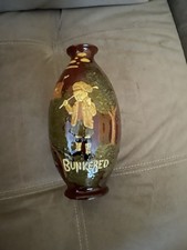 1930’s Vintage Ceramic Whisky Jug With Golfing Pattern