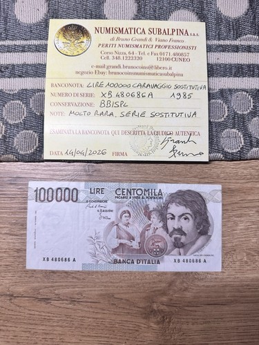 Lire banknote 100000 - banknote,