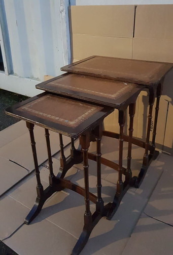 Vintage mahogany nest - mahogany, of