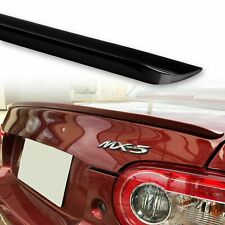 Fyralip Y22 Painted 41W Jet Black Boot Lip Spoiler For Mazda MX5 Miata NC 05-15